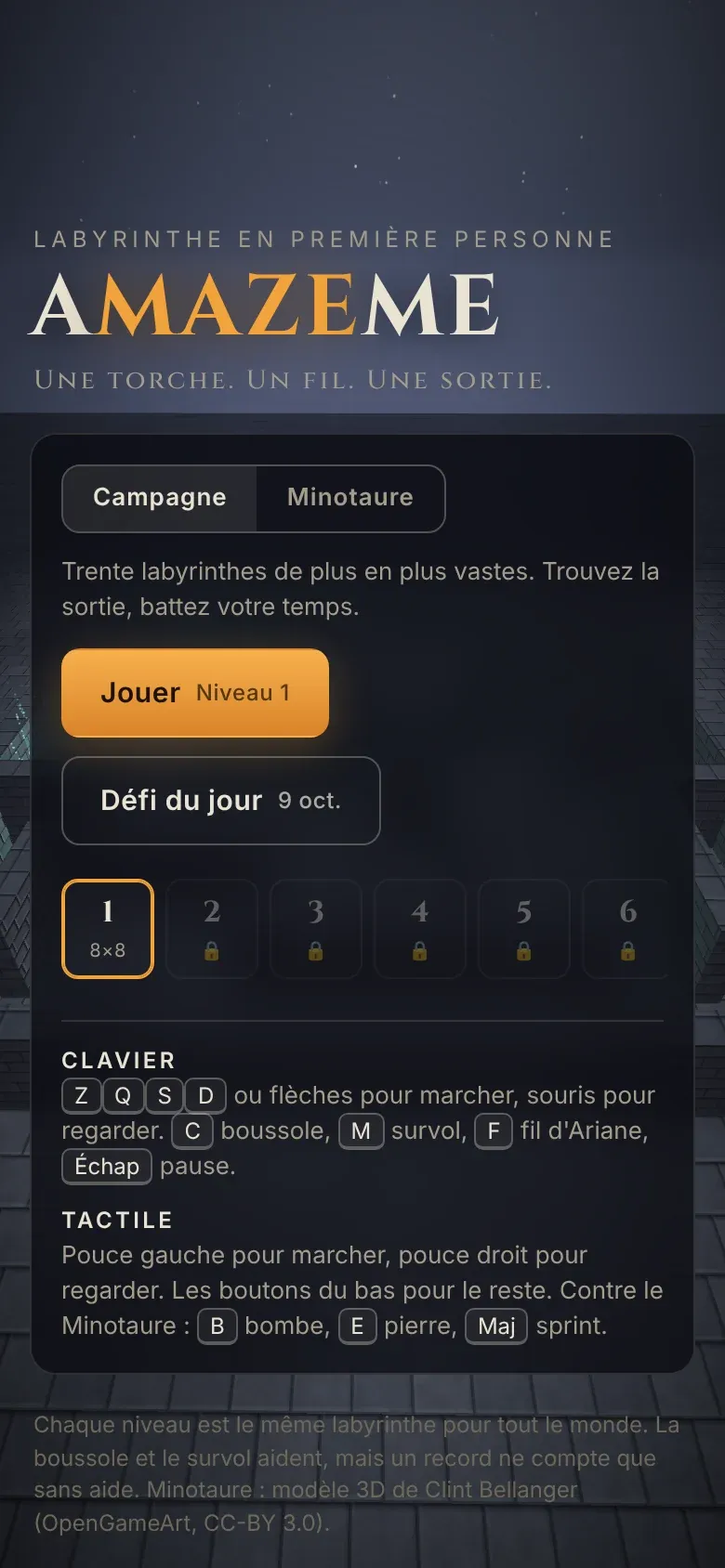 Capture de Amazeme sur téléphone
