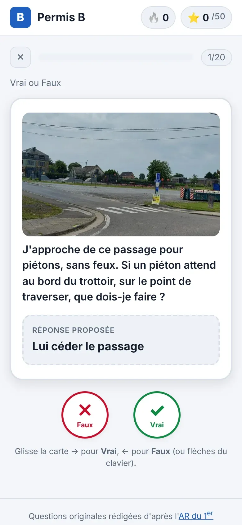 Capture de Permis B Belgique sur téléphone