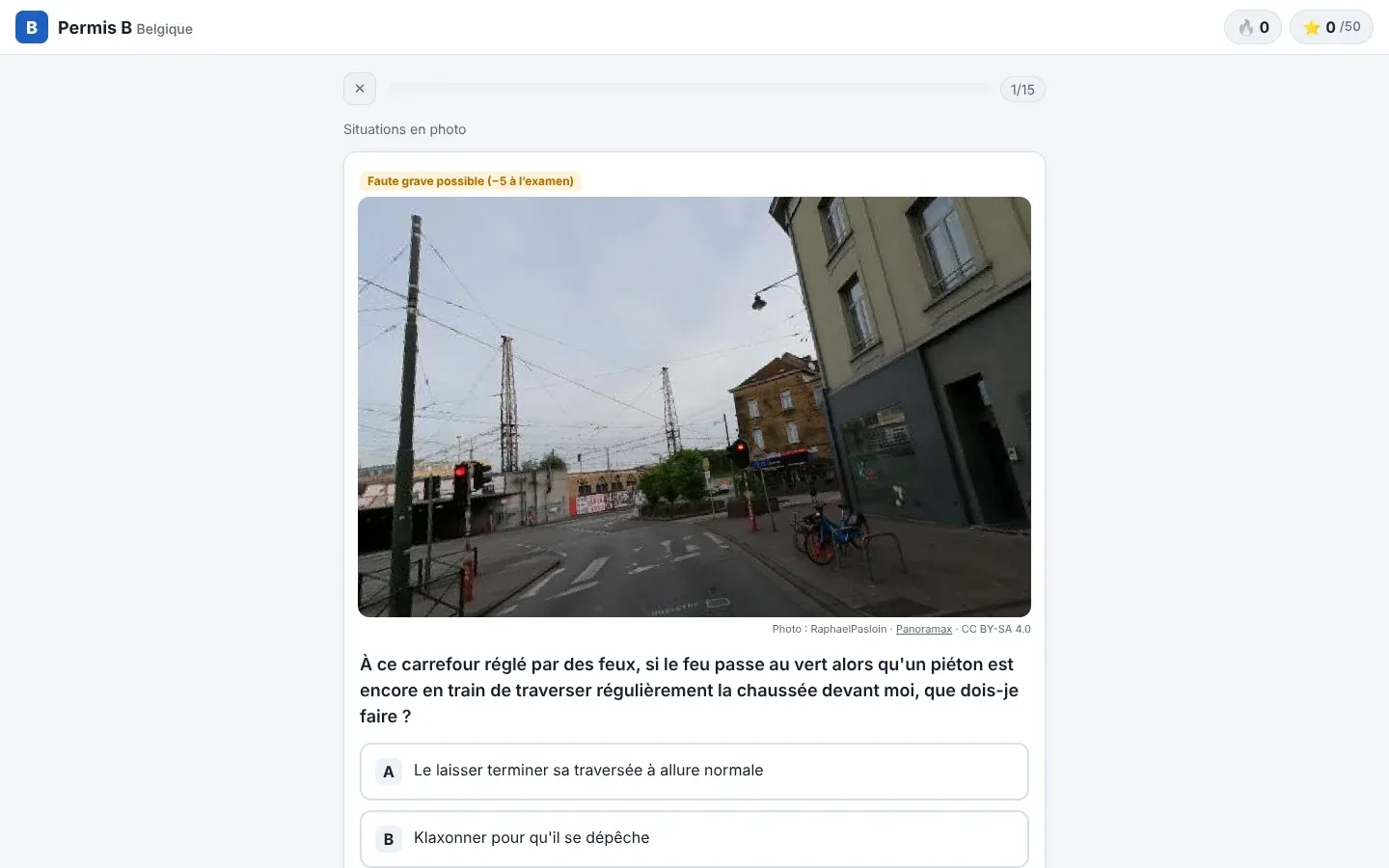 Capture de Permis B Belgique sur ordinateur