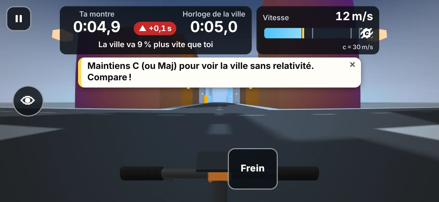 Capture de Le Coursier relativiste sur téléphone