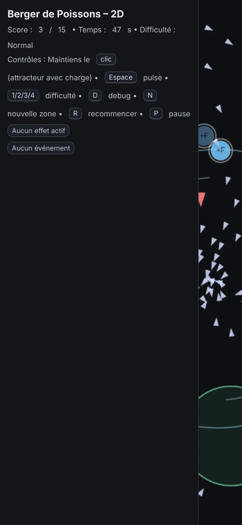 Screenshot of Berger de Poissons on a phone
